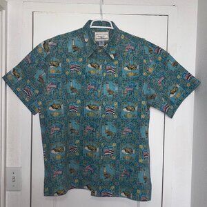 Reyn Spooner Dietrich Varez Collection Men's Aloha Shirt; XL